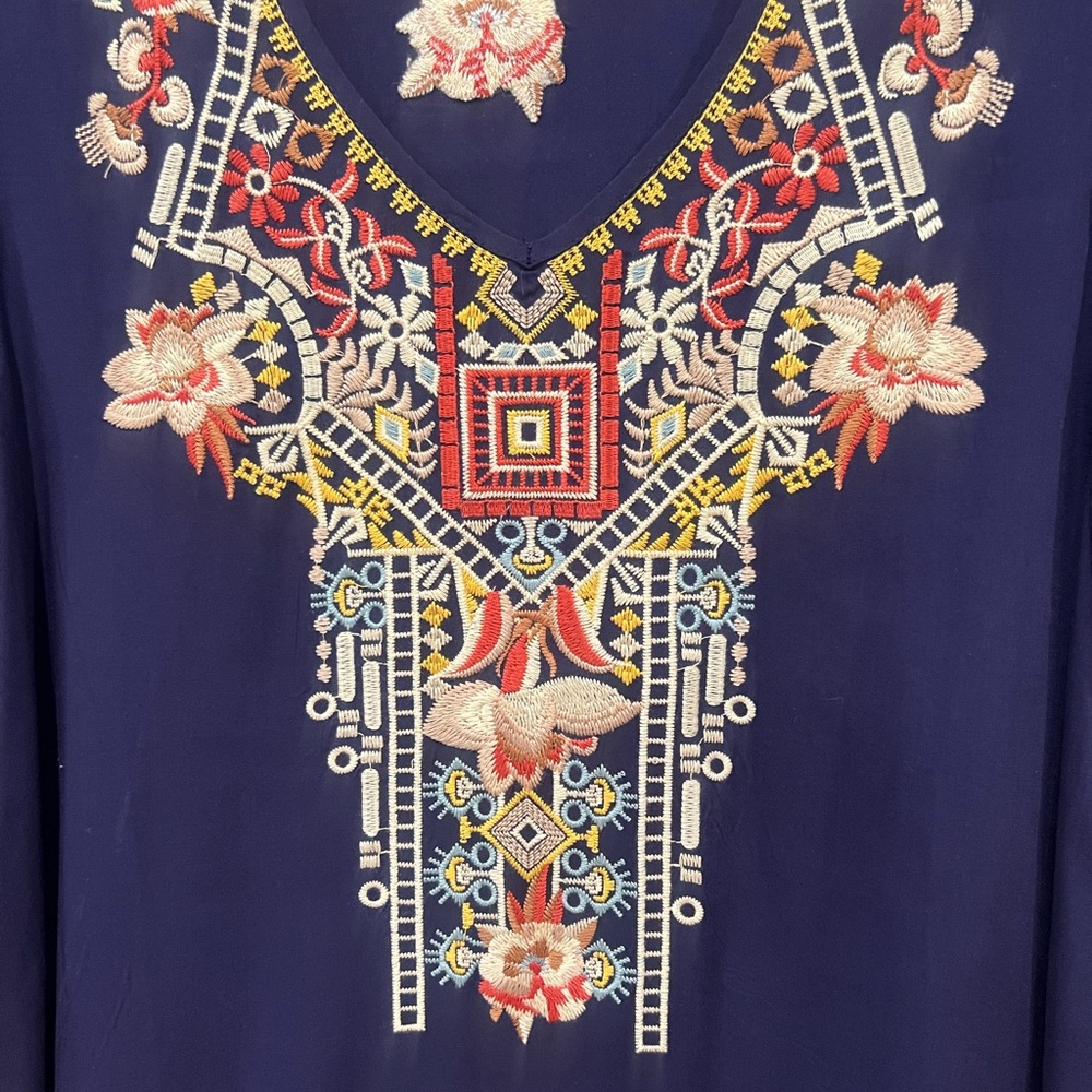 Embroidered Boho Chic Top